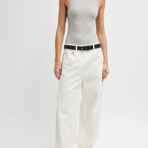 NWT Tibi white Sid denim 28 short